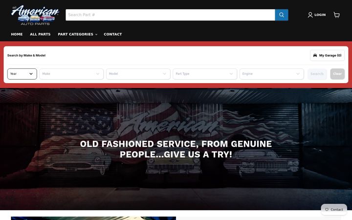 Skjermbilde av allamericanautoparts.com.au