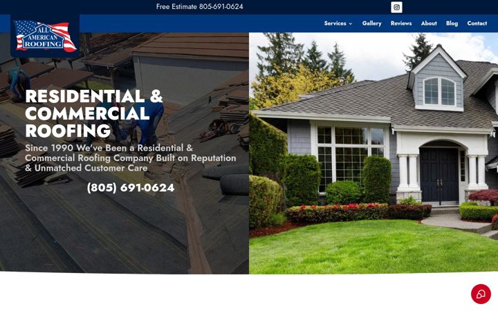 Képernyőkép: allamericanroofing.com