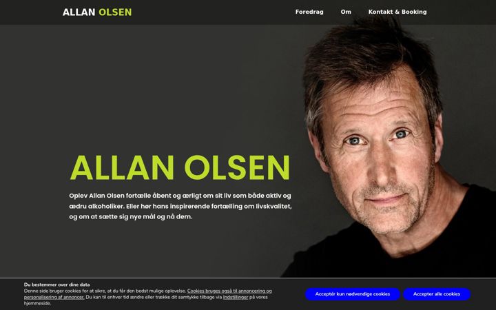 Ekrano kopija allan-olsen.com