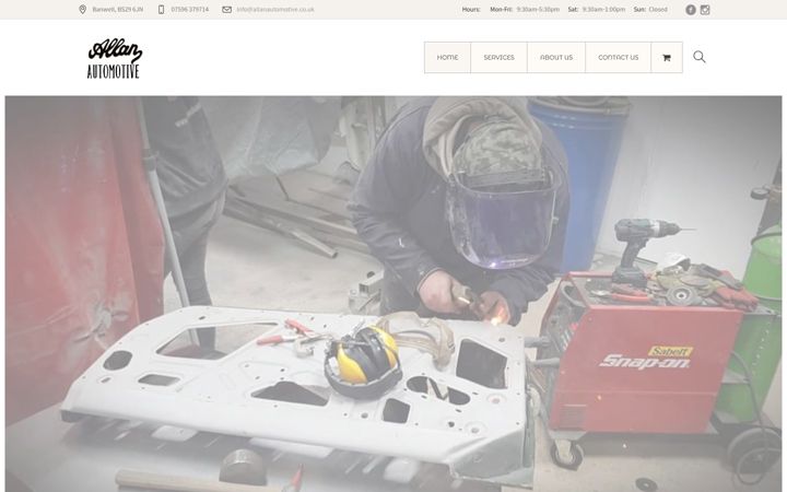 Screenshot of allanautomotive.co.uk