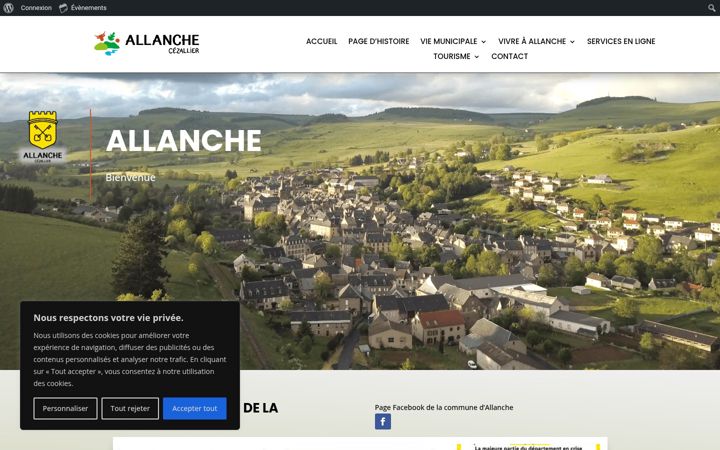 Screenshot of allanche.fr
