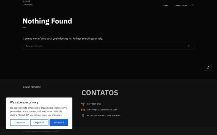 Screenshot of allanecarvalho.com
