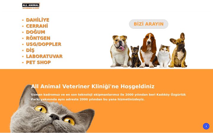 Zrzut ekranu allanimalvet.net