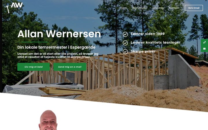 Screenshot of allanwernersen.dk