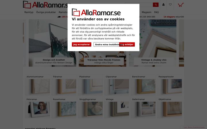 Screenshot di allaramar.se