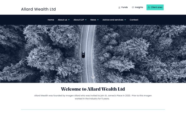 Screenshot of allardwealth.com