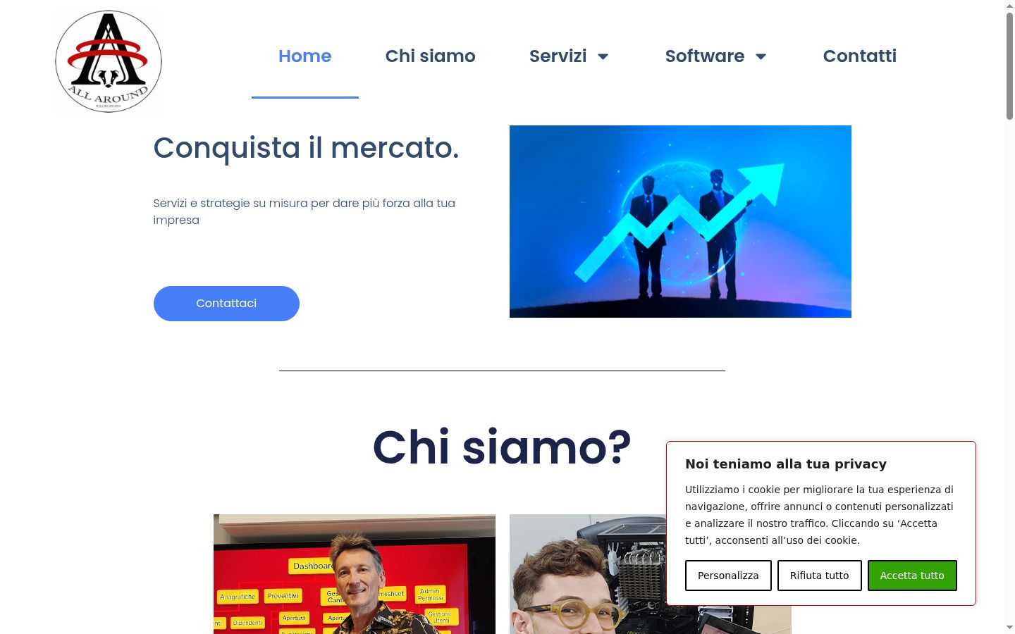 Sutikimo reklamjuostės, rodytos prieš bet kokią sąveiką, ekrano kopija