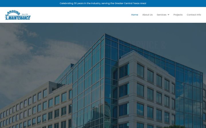 Ekrano kopija allaroundmaintenance.net