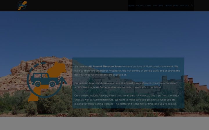 Screenshot of allaroundmorocco.com