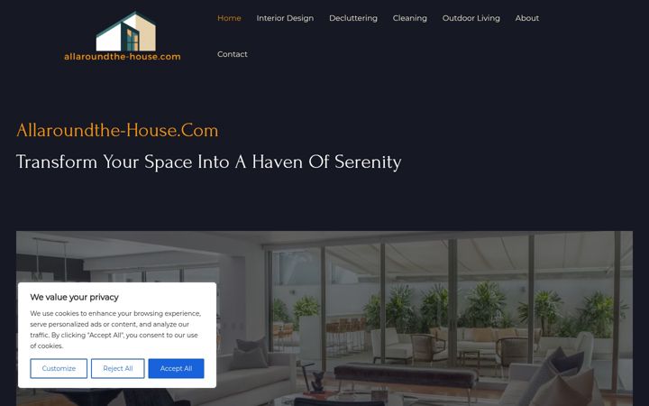 Screenshot of allaroundthe-house.com
