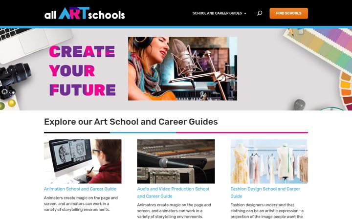 Ekrano kopija allartschools.com