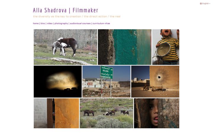 Screenshot of allashadrova.com