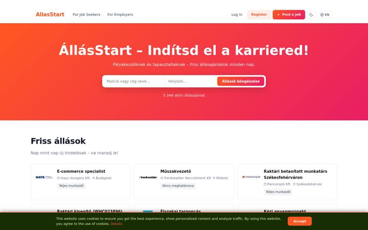 Screenshot του allasstart.eu
