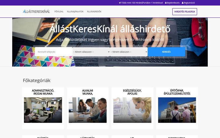 Screenshot of allastkereskinal.hu