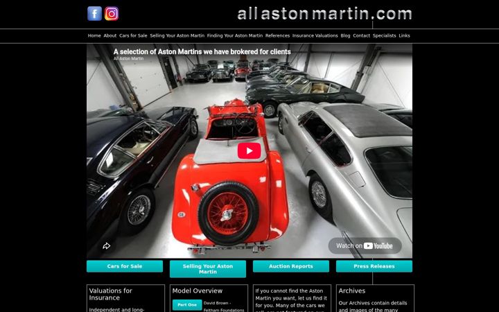 Screenshot of allastonmartin.com