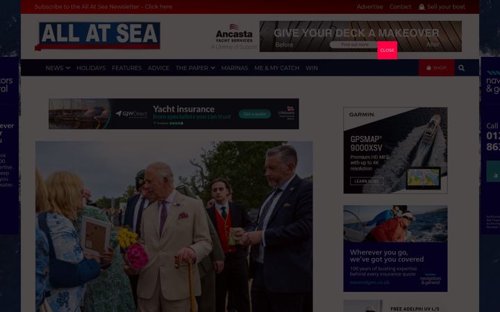 Screenshot of allatsea.co.uk