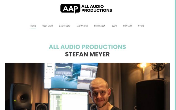 Screenshot of allaudioproductions.com