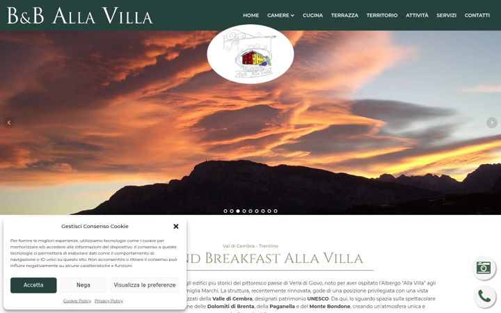 Screenshot of allavillabnb.it