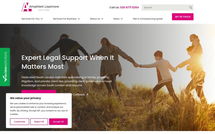 Screenshot of allaw.co.uk