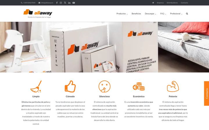 Screenshot of allaway.es