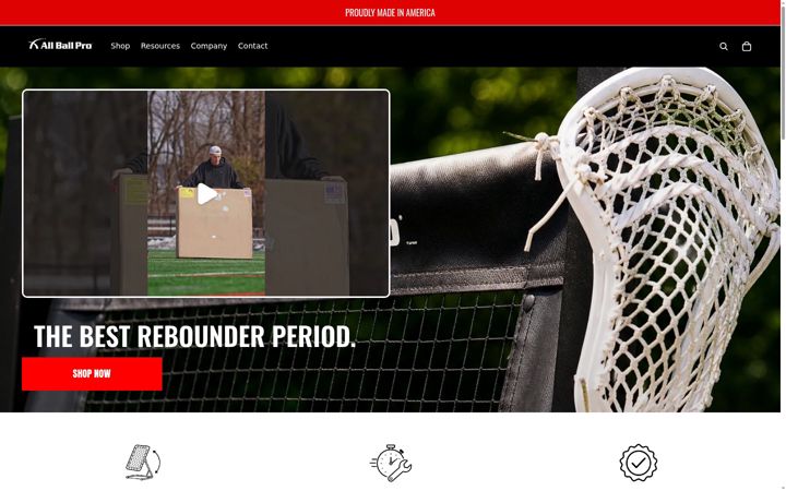 Screenshot of allballpro.com