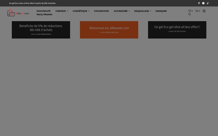 Zrzut ekranu allbeaute.com