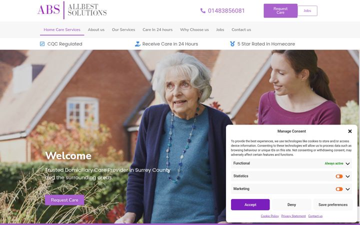 Ekrānuzņēmums no allbestsolutions.co.uk