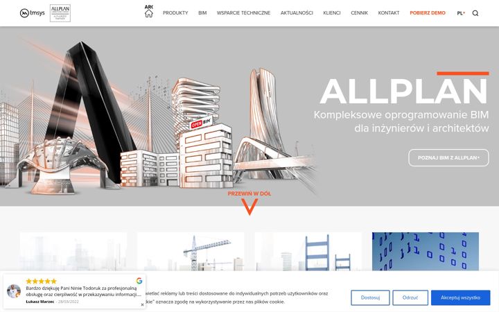 Screenshot of allbim.pl