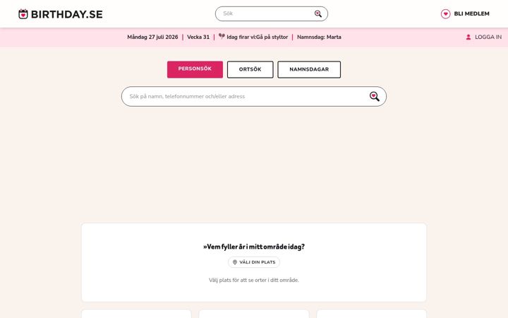 Screenshot of allbirthdays.com