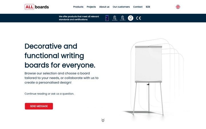 Screenshot of allboards.eu