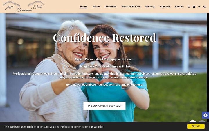 Screenshot of allbrowedout.com