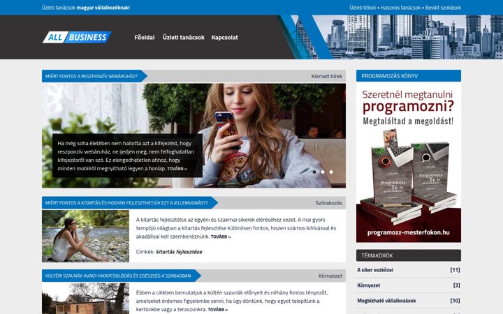 Screenshot of allbusiness.hu
