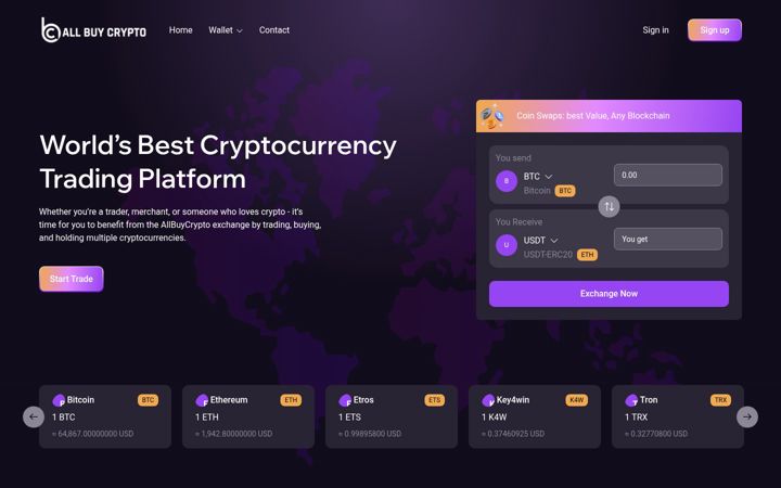 Screenshot of allbuycrypto.com