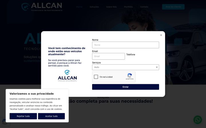 Ekraanipilt saidist allcan.com.br
