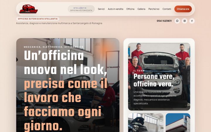Screenshot stránky allcarsautofficina.it