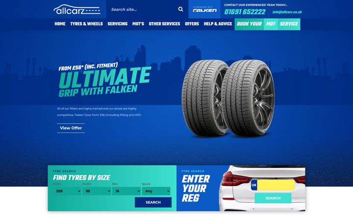Screenshot of allcarz.co.uk