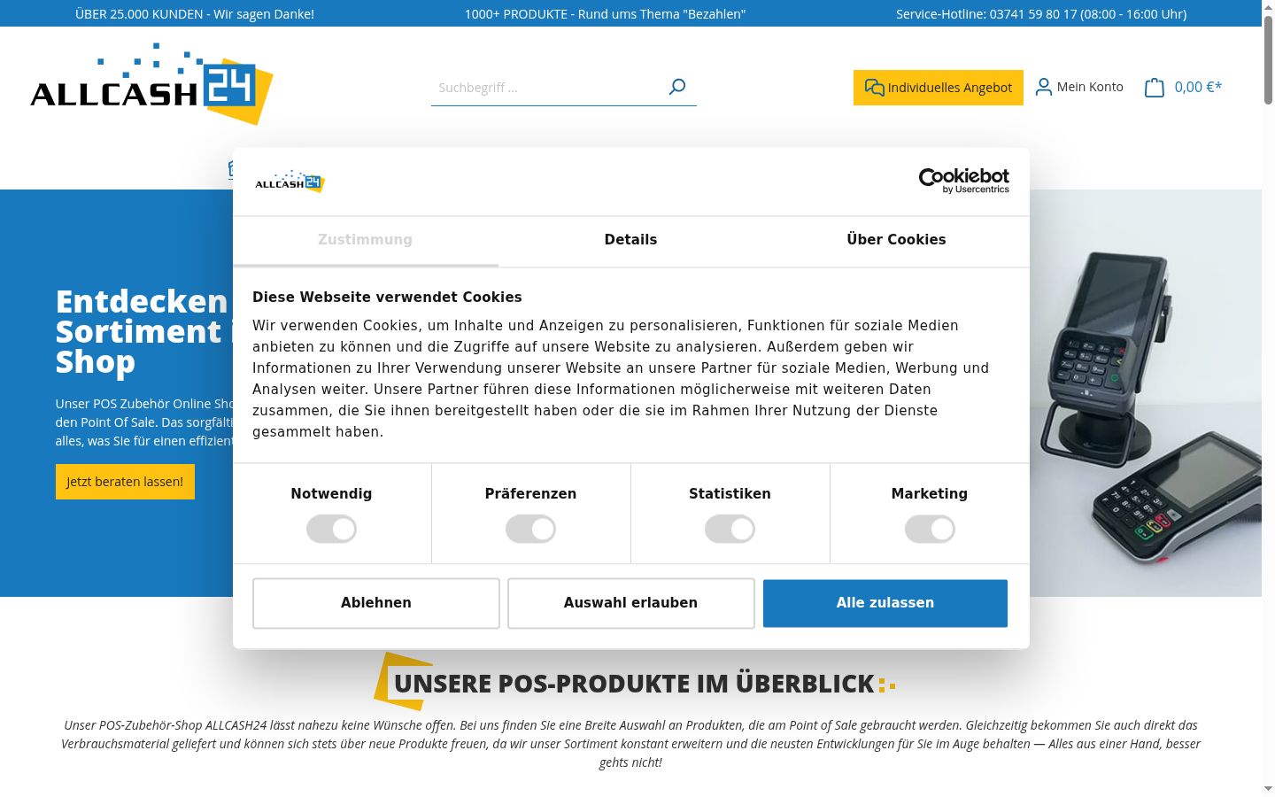 Sutikimo reklamjuostės, rodytos prieš bet kokią sąveiką, ekrano kopija