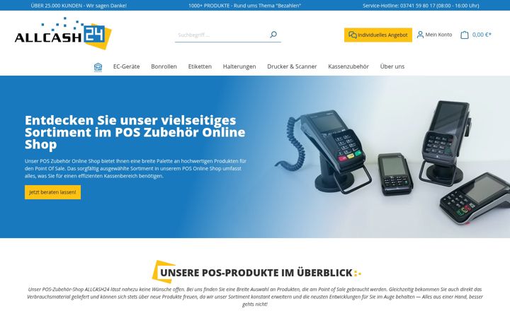 Screenshot of allcash24.de