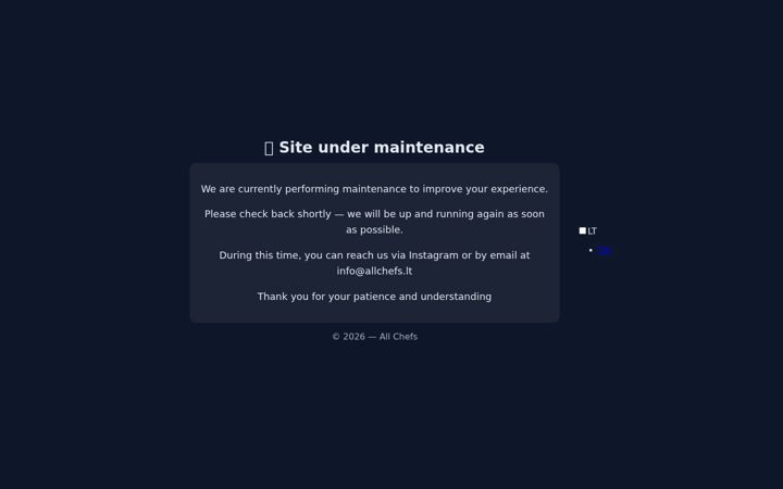 Screenshot of allchefs.lt
