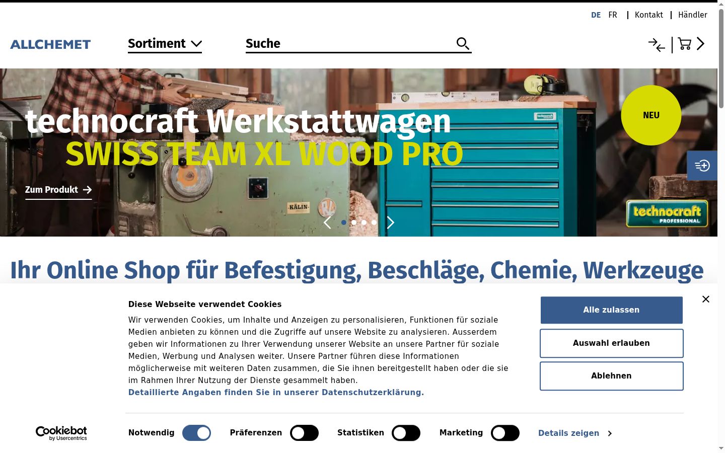 Screenshot tal-banner tal-kunsens muri qabel kwalunkwe interazzjoni
