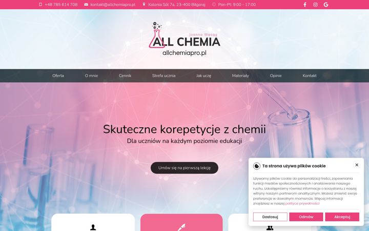 Screenshot of allchemiapro.pl