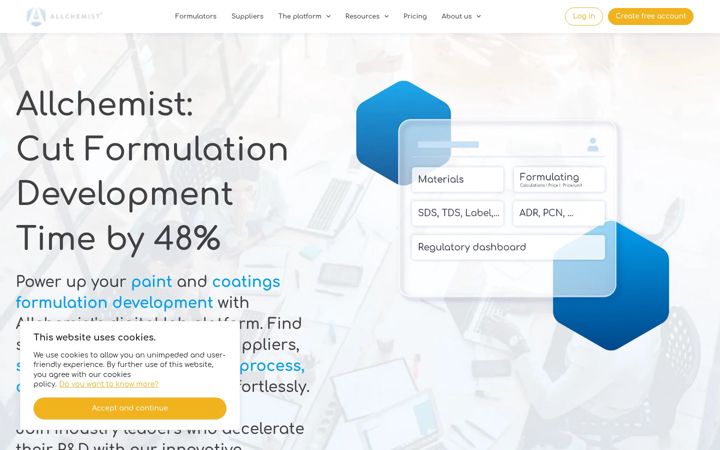 Screenshot of allchemist.net
