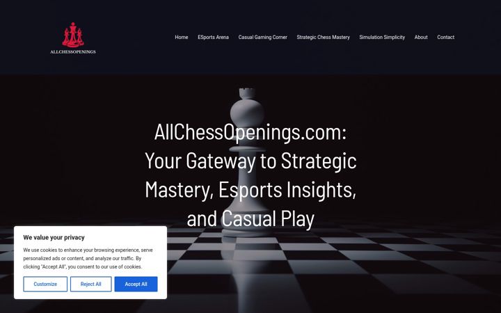 Екранна снимка на allchessopenings.com