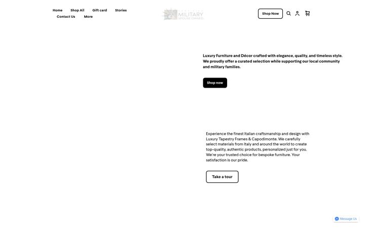 Screenshot stránky allchristinefurniture.com