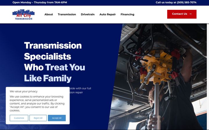 Screenshot of allcitytrans.com