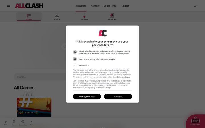 Screenshot of allclash.com