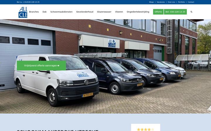Screenshot of allclean.nl