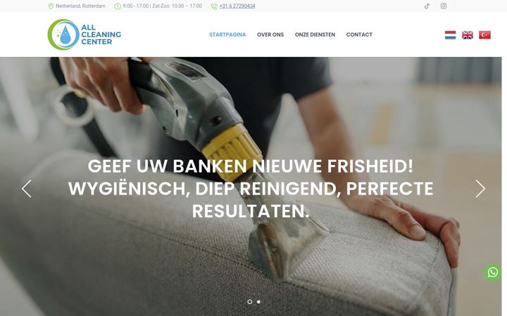 Screenshot of allcleaningcenter.com