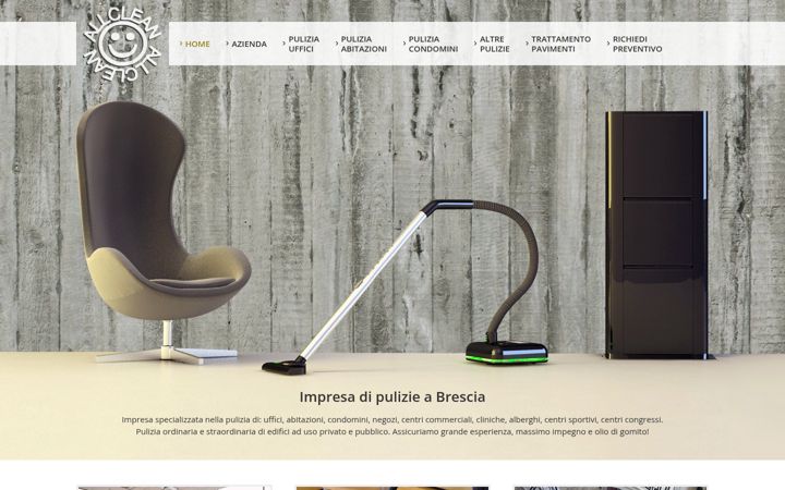 Screenshot of allcleanpuliziebrescia.it