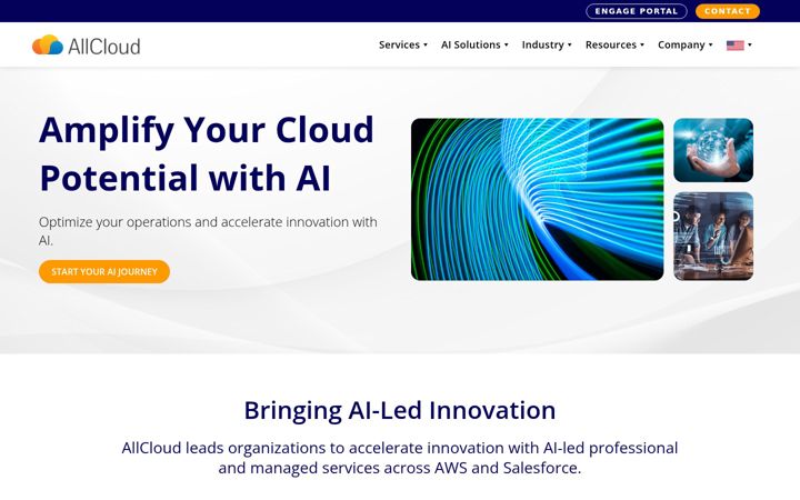 Screenshot of allcloud.io